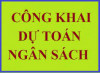 Công khai dự toán năm 2023