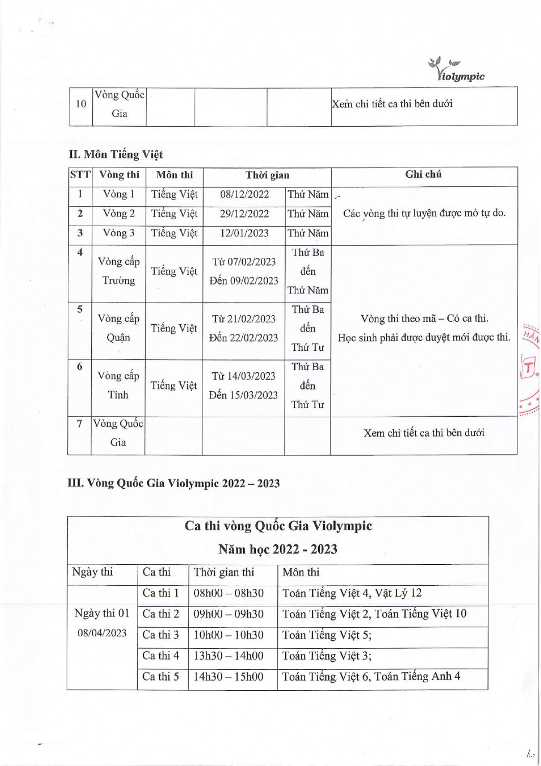 Lịch thi Violympic 2022 2023 page 0002