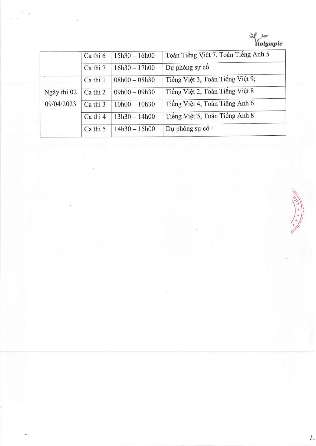 Lịch thi Violympic 2022 2023 page 0003