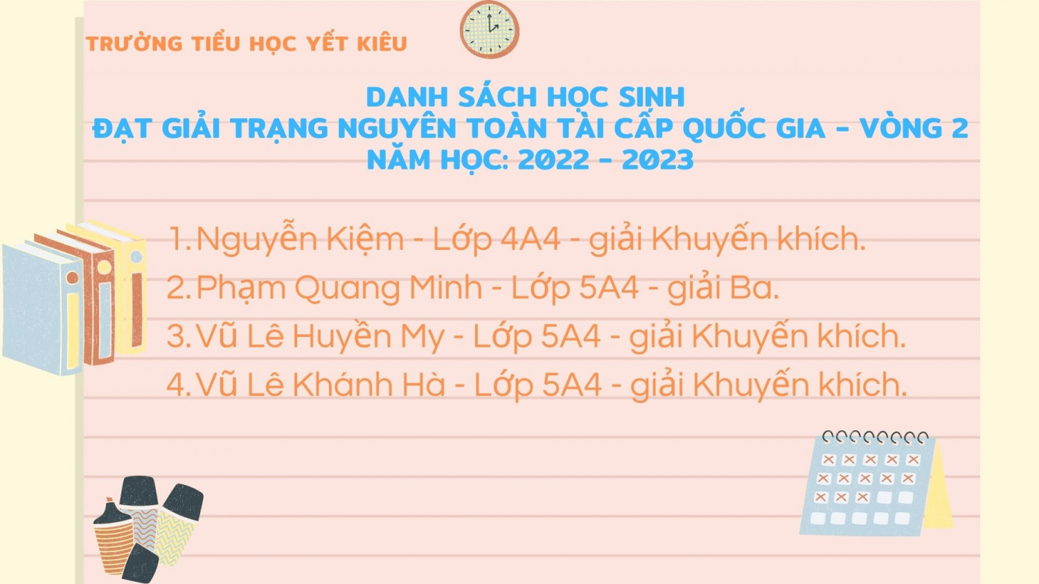 Vàng Hồng và Xanh dương Dụng cụ Học tập Giới thiệu bản thân Bản thuyết trình Giáo dục