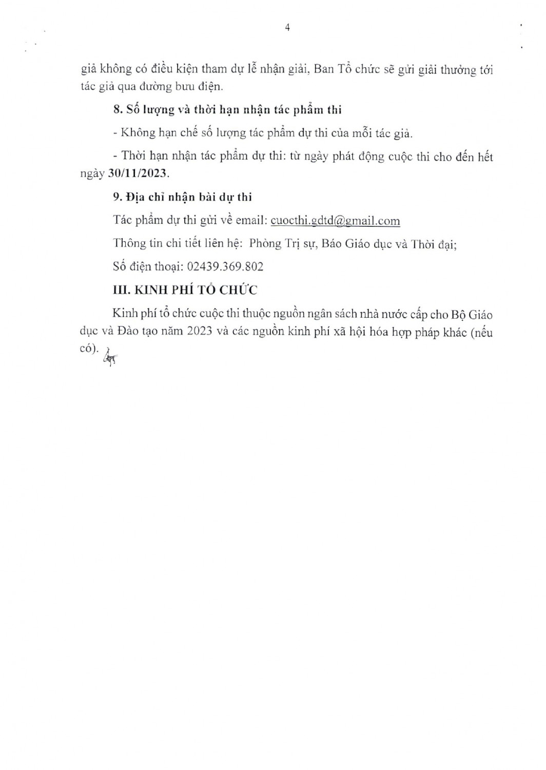 Thể lệ Cuộc thi viết về thầy cô và mái trường (1) page 0006